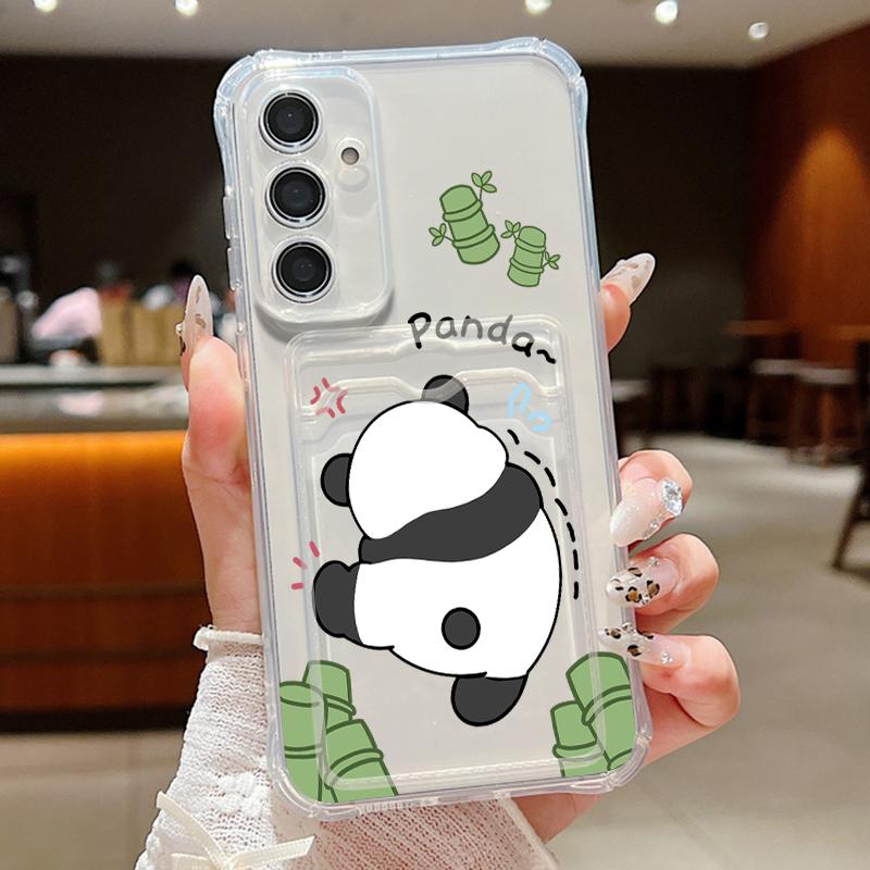 Kartensteckplatz Panda Hülle Für Samsung Galaxy S24 S23 S22 Ultra S20 S21 FE A16 A05 A06 A52 A53 A14 A34 A54 A15 A25 A35 A55 5G Capa
