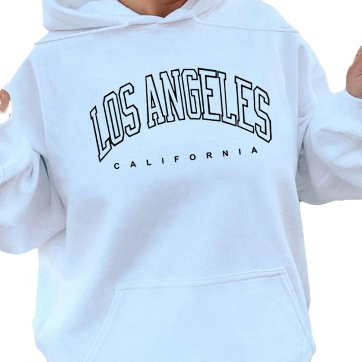 Осенне-зимний свитер с рукавами-плечами Los Angeles с капюшоном и воротником сзади — фото 5