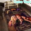 Custom Name Magical Three Witch  Rug, Office Rug, Chair Rug, Carpet for Living Rooms, Doormat Game Rug Home Decor Christmas Gifts
