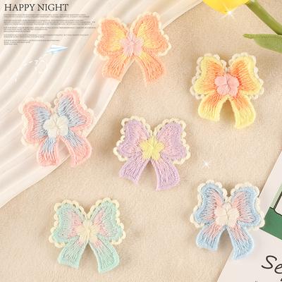 Embroidery Label Bow Diy Hand Account Accessories Accessories Patch Cloth Sticker Brooch Jewelry Hair Accessories Accessories Embroidery Sticker