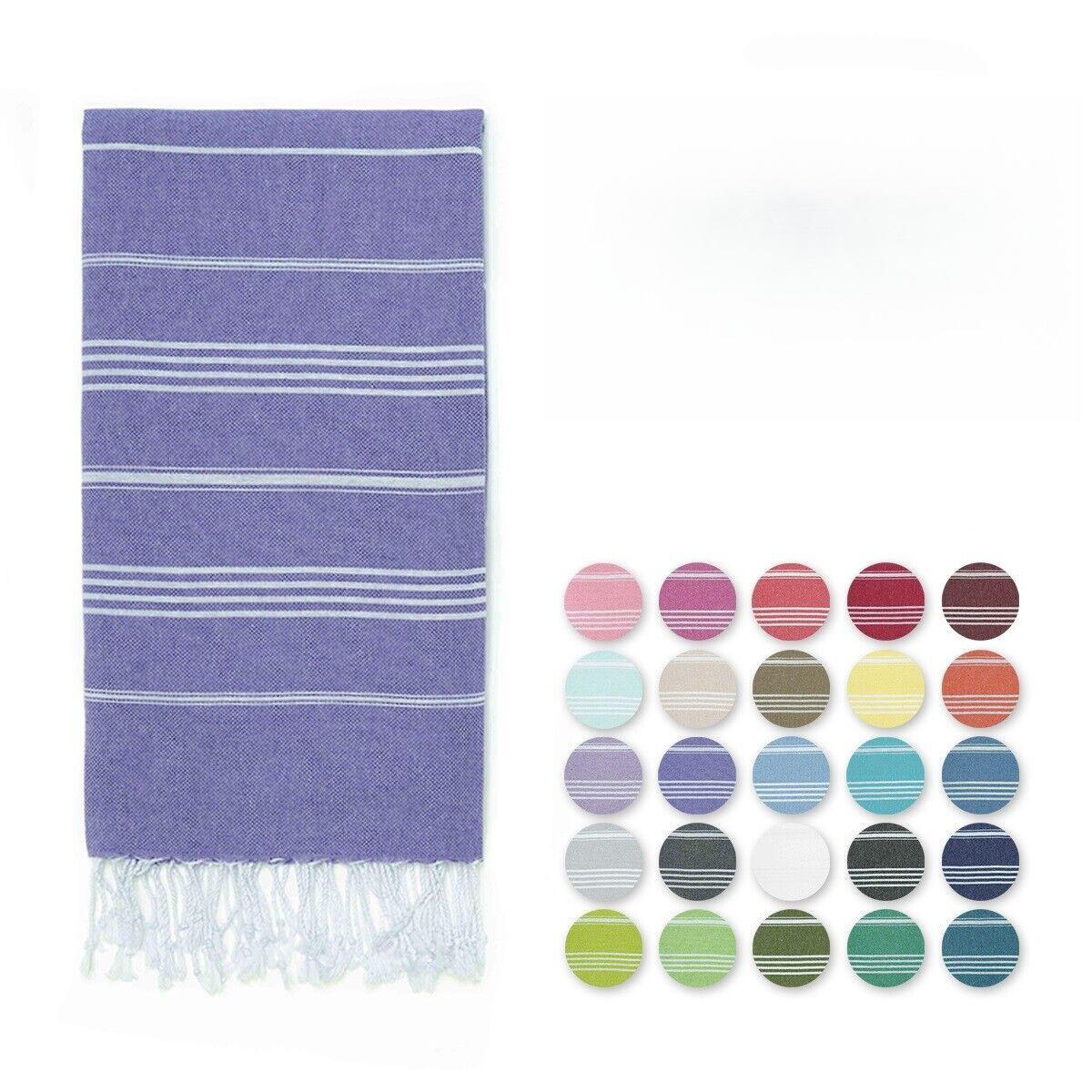Мягкое и удобное турецкое пляжное полотенце с кисточками, полосатое банное полотенце для сауны, быстросохнущее полотенце для плавания 90X180 фиолетовый