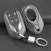Carbon Fiber Key Fob Cover Case Chain For Maserati Ghibli Levante Quattroporte