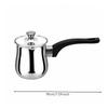 Turkish Coffee Pot with Lid Polished Compact for Home Kitchen