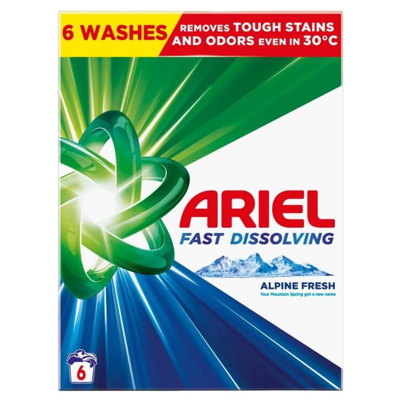 Ariel Ātri Šķīstošs Veļas Pulveris