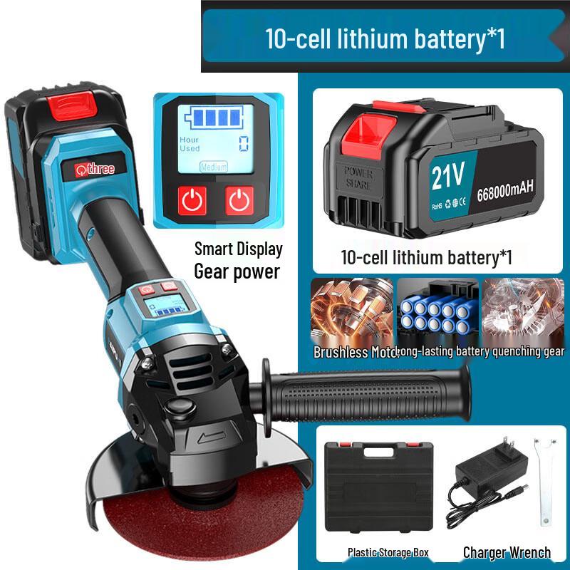 Baipuxi 36V Digital Brushless Cordless Angle Grinder