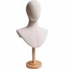 Head and Bust Mannequin Pin-Friendly Accessory Display Freestanding