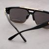 Occhiali da Sole da Uomo con Montatura Grande New Modern Retro Stile Ins Street Style Marca Grande Lenti Gradiente Cool per Uomo