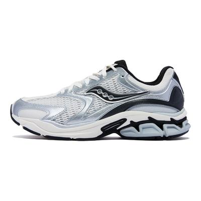 Grid Fusion Comfortable Soft Breathable Casual Running Shoes Unisex Sneaker Silver S79093-5