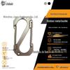 Nickel Electrophoresis Double-Head Hook Anti-theft Travel Backpack with S-Buckle Keychain Pendant