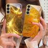 The golden red phoenix For Samsung Galaxy S20 FE S21 S22 S23 Plus S24 Ultra 25Ultra S21+ S9+ S22Plus Golden glass phone case