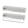 Punch-Free Wall-Mounted Bathroom Storage Rack for Toilets and Washbasins