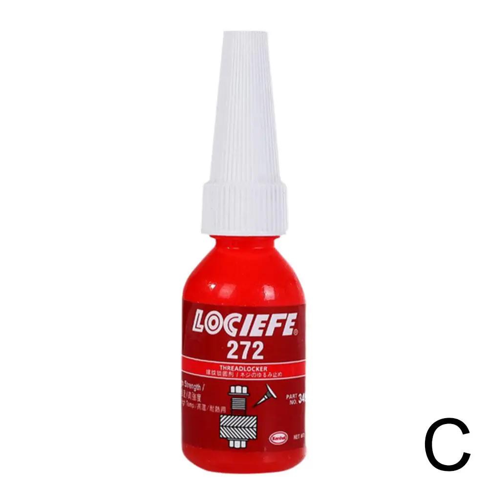 243 271 272 10ml Threadlocker Adhesive Medium Strength Glue Cured Screw Quickly Temperature Locking Thread Anti-loose Agent O4B3