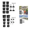 12Pcs Patio Table Umbrella Hole Ring Plug Umbrella Table Ring Hole Insert Sturdy Replacement for Outdoor Beach Patio Backyard