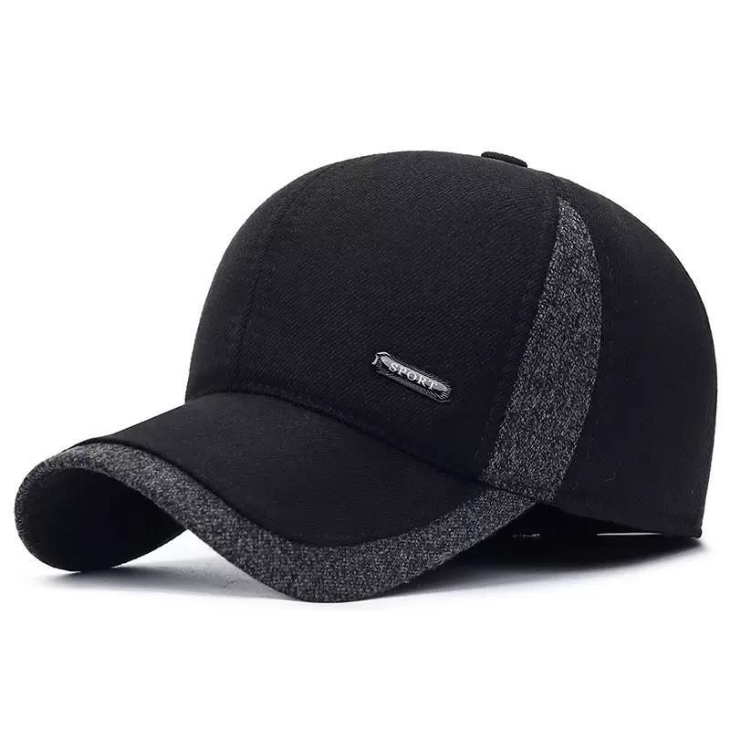 Winter Mens Baseball Cap With Fleece Lining For Warmth And Windproof Comfort