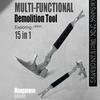 15-Inch Multifunctional Removal Tool, Punch Hammer Chisel Unloader Nail Raiser Heavy Duty Manganese Steel Utility Rod