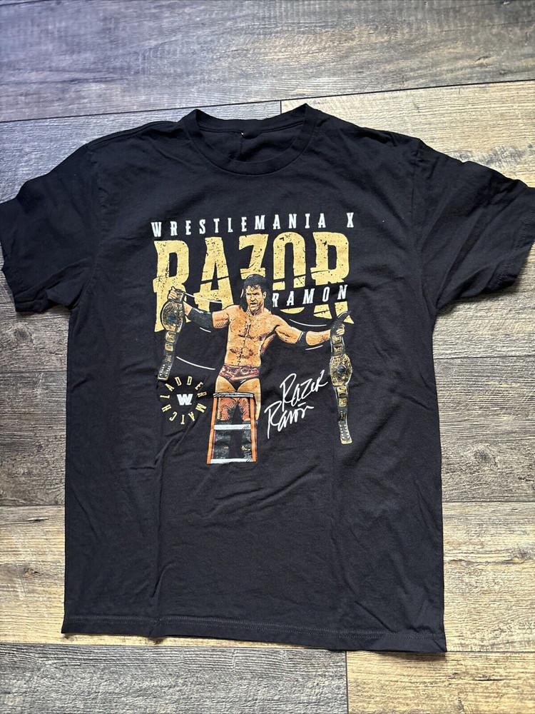 Razor Ramon Wrestlemania X Black Shirt Cotton Unisex Tee 8D271 Unisex T-Shirt XXL