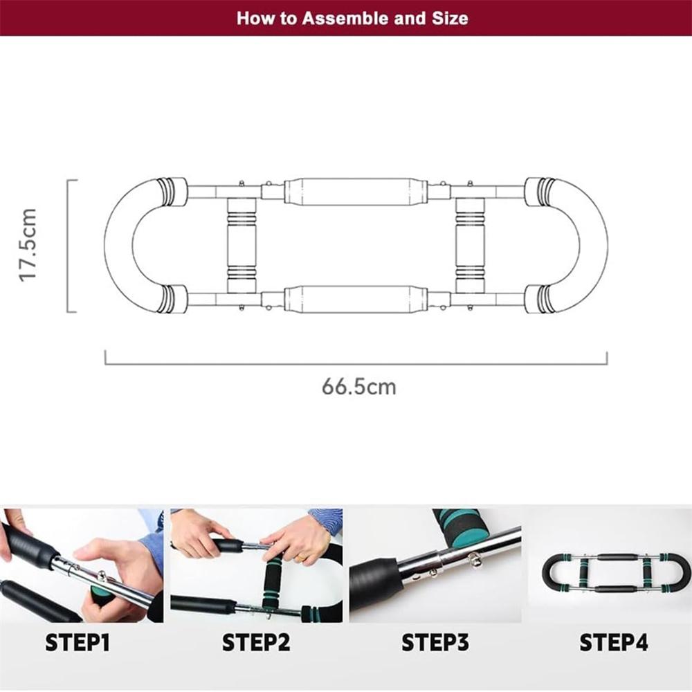 Twister Arm Trainer, Adjustable Chest Expander, Twister Arm Exerciser-Muscular Strength Enhancer for Men's Upper Body Strength