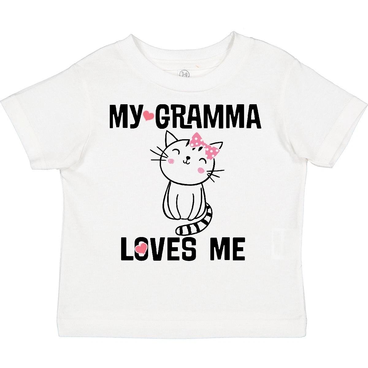 

Inktastic Gramma Loves Me Girls Toddler T-Shirt Clothing Child Preschooler Kid 120