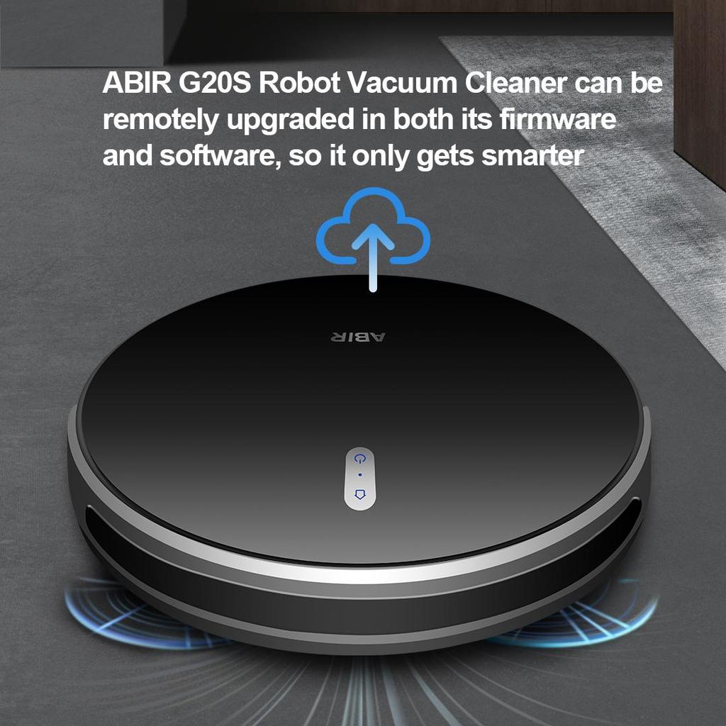 ABIR Aspirator robot G20S, memorie hartă, aspirație 6000 Pa, upgrade de la distanță, mop umed electric, aplicație WIFI Spălarea inteligentă a podelei pentru casă