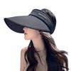 Womens Foldable Sun Hat With Wide Brim And Uv Protection For Beach And Outdoor Activities