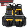 Multifunctional Electrician Work Clothes Reflective Vest Construction Safety Vest Hammer Holder Screwdriver Wrench Tool Bag