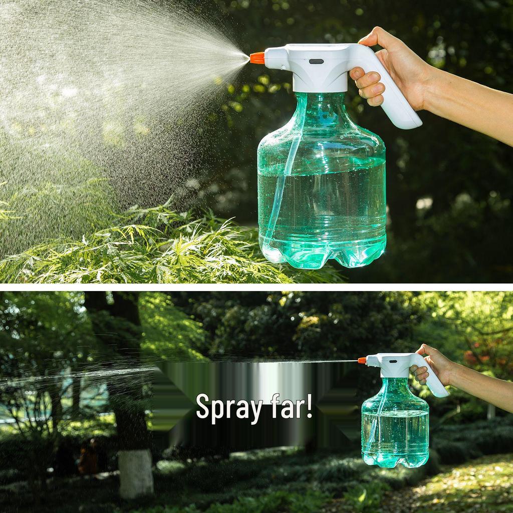 3L White Flower Pot Tray with Sprayer for Balcony Gardening and Disinfection