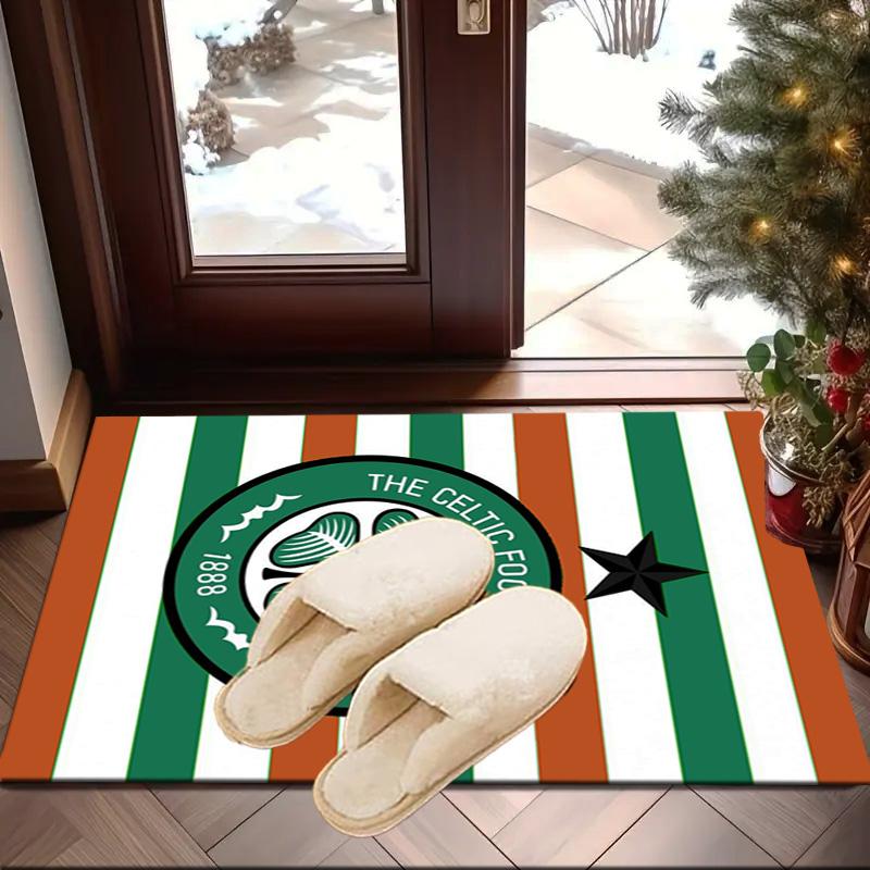 Cel-tic Football Club Crest Printed Area Rug for Office, Chair Rug, Decorative Carpet Floor Mat, Large Size Fan gifts Christmas gifts