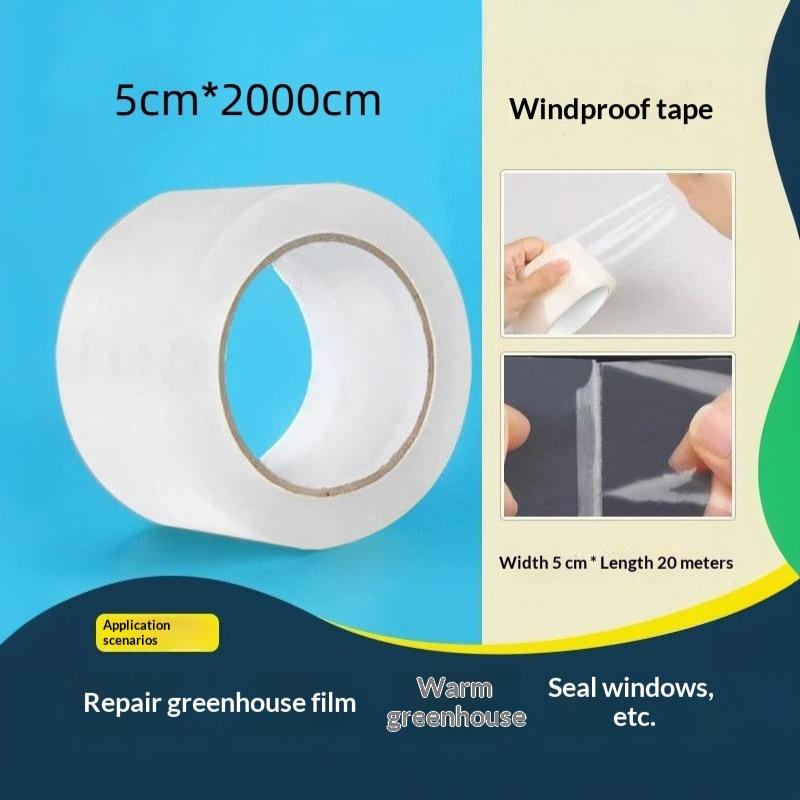 Window Insulation For Winter Weather Sealing Tape Residue Free Clear Window Draft Isolation Sealing Film Tape For Doors Windows