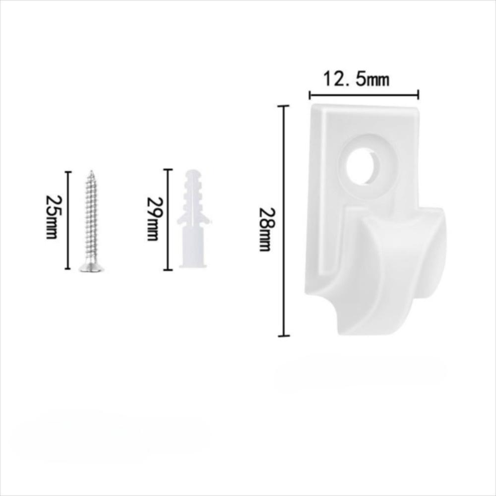 10pcs/set Weatherproof Hanger Hooks Plastic Patio Clips Wire Bundle Holder  Kitchen Bathroom Storage