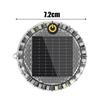 Solar Circular Warning Light Strong Brightness Flashing Light Anti Collision for Electric Scooter Commuting Safety