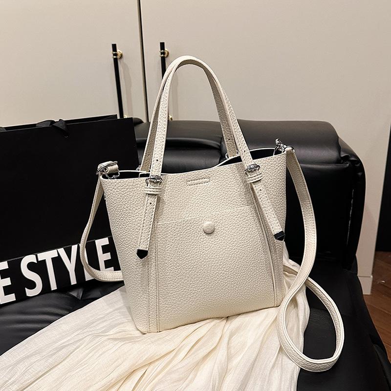 New Fashionable and Versatile Textured Tote Bag Portable Shoulder Oblique Span Women's Bag