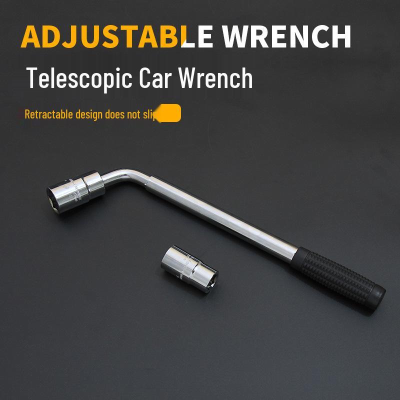 Telescopic Anti-Slip Tire Wrench: Portable Labor-Saving Tool for Easy Tire Changes
