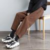 Pantaloni Harem di Peluche da Donna Autunno e Inverno Pantaloni di Velluto a Coste Pantaloni a Gamba Larga Pantaloni Spessi Casual