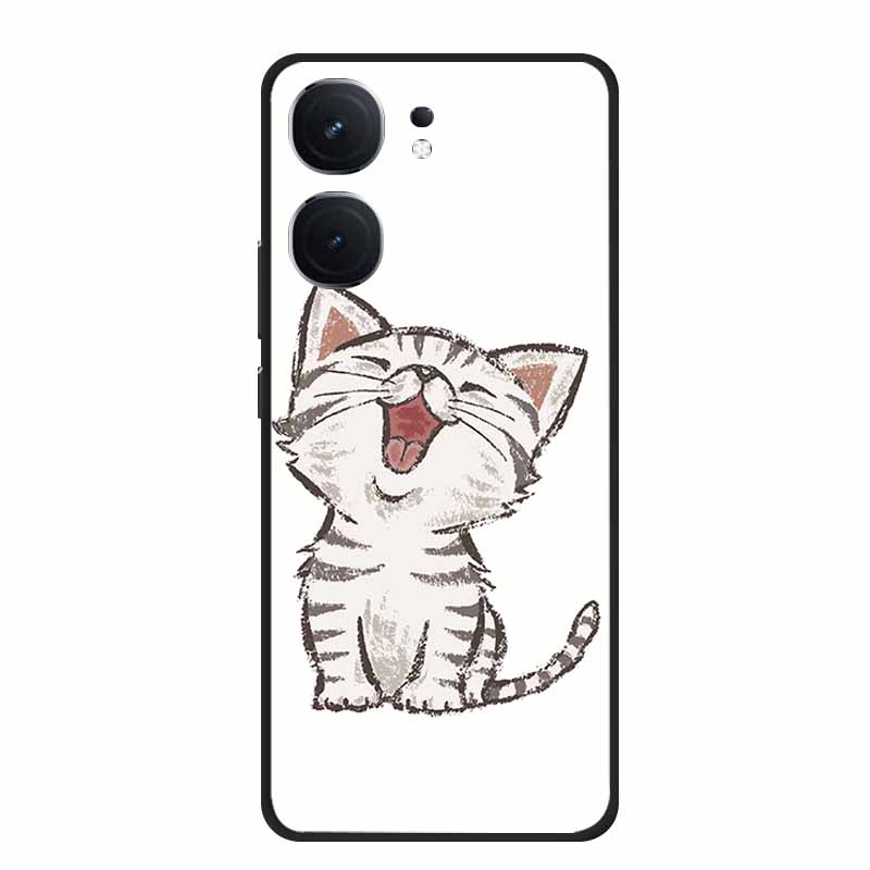 

Чехол для Vivo iQOO Neo 9S 9 s Pro Coque Ударопрочный Черный Силикон Мягкий ТПУ Задняя крышка Чехол для телефона Vivo iQOO Neo9s Pro iQOO Neo 9