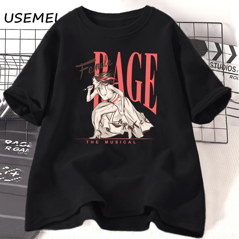 Female Rage The Musical Tshirt Unisex Casual Cotton Short Sleeve T-shirts Summer O Neck Printed Music Tee Shirt Streetwear Unisex