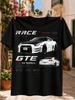 Race GTE Turbo On Wheels Sports Car Shown from Front and Rearracing Notes Clean Technical Car Unisex All TShirt