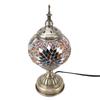 Mosaic Glass Table Lampshade Vintage Bronze Metal Base Handmade Colorful Marrakech Turkish Lampshade