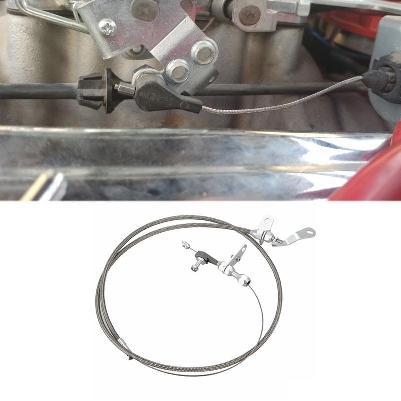 Reliable-Car Gas Accelerator Cable Kick Down Cable Transmission Kickdown Trans C-4 Detent For Ford C4 Mustang F150 Ranchero