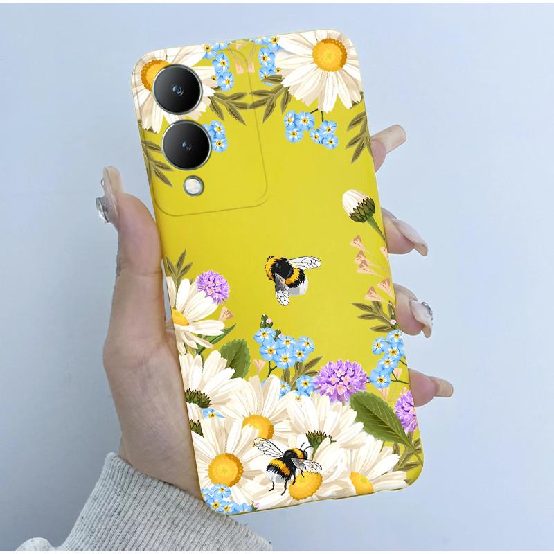Cute Astronaut Panda Cartoon Phone Case For Vivo Y17s 2023 Casing TPU Slim Back Cover For Vivo Y17S 4G V2310 Soft Silicone Cases
