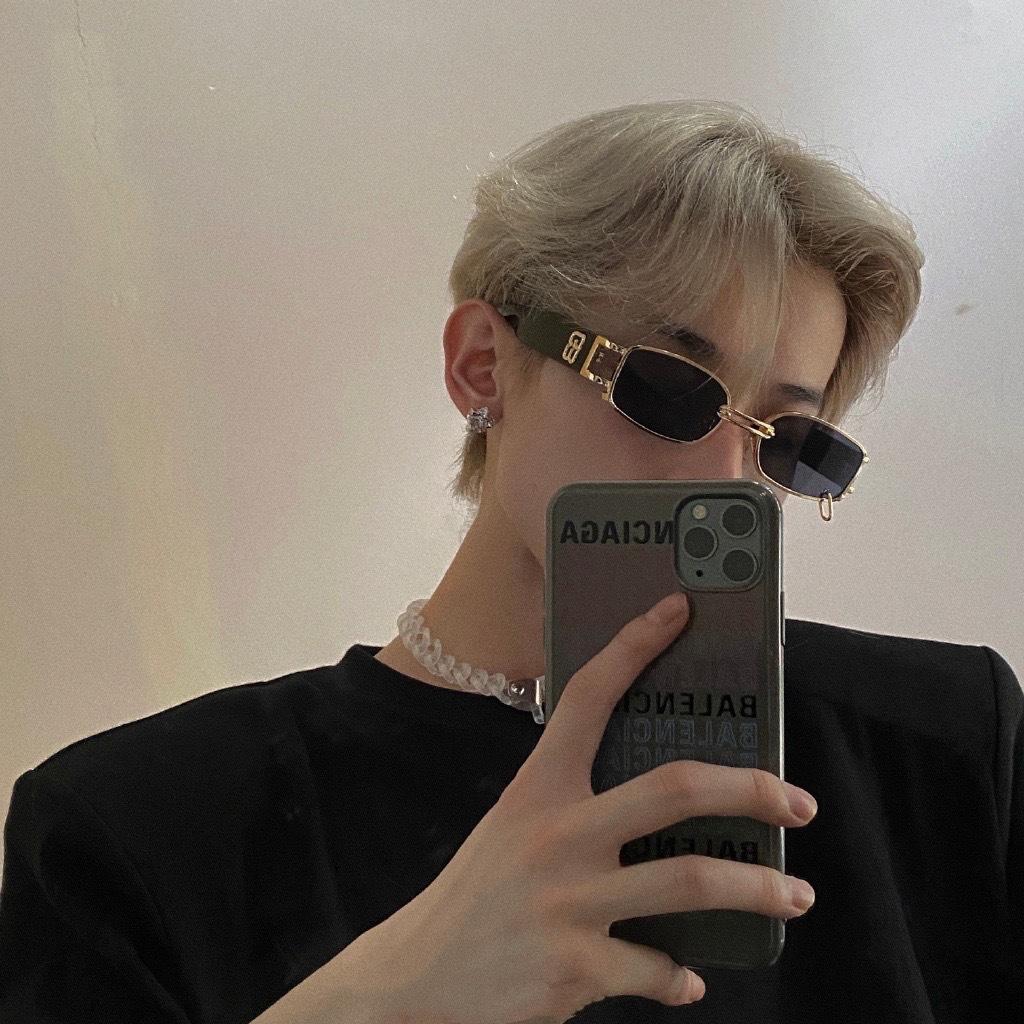 Rectangle Shape Sunglasses Woman Korean New Stylish Cool Men'S Sun Glasses  Uv Protection Female Sun Glass