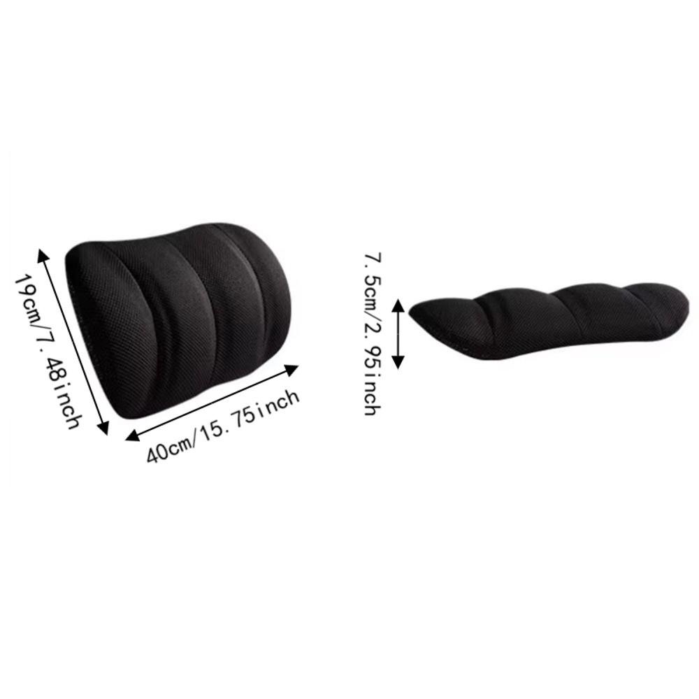 Ergonomic Car Lumbar Support Cushion Breathable Car Waist Pad Driving Lumbar Pillow Household Use