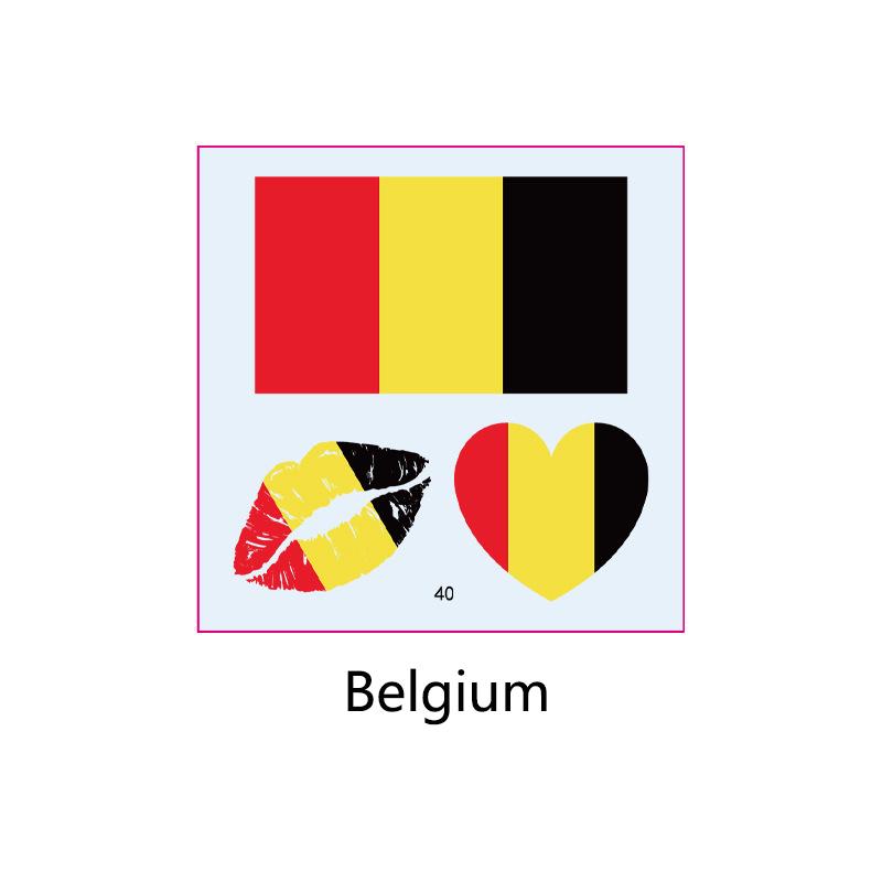 Football Sports Match National Flag Stickers Football Fans Cheer and Assist for Soccer Players,Face Arm Body Temporary Tattoos
