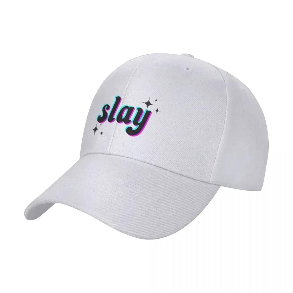 funny trendy word slay Baseball Cap Hat Unisex For The Sun Beach Bag Brand Unisex cap GirlS Hats Unisexs