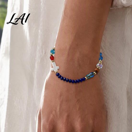Religious Faith Gift Handmade Story of Jesus Bracelet Adjustable Braided Rope Beaded Handcrafted Bracelet Christian Jewelry Inspirational Gifts for