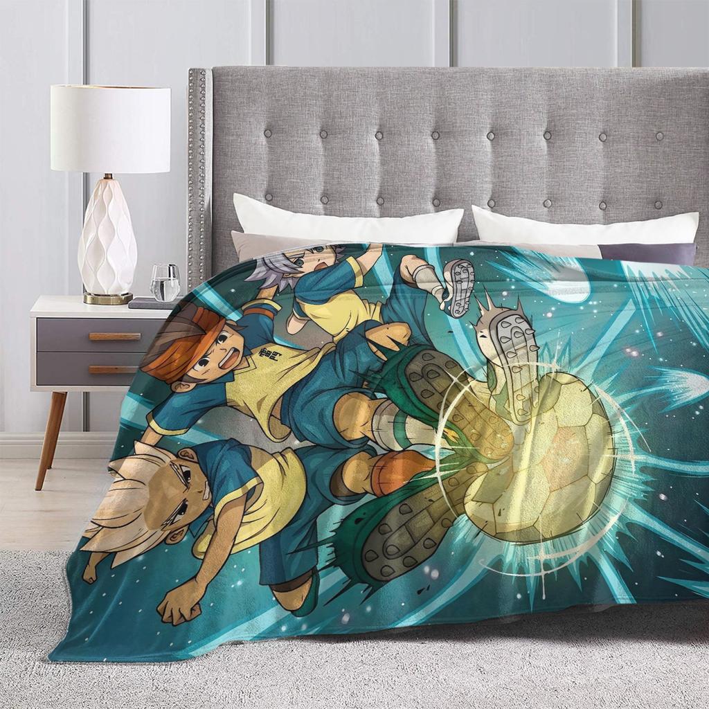 Anime Axel Blaze Inazuma Eleven Warm Soft Blanket Student Plush Throw Blanket Funny Couch Chair Flannel Bedspread Sofa Bed Cover