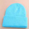Mens Hat Beanie Ladies Womens Slouch Winter Ski Knitted Turn Up Neon Cap Warm