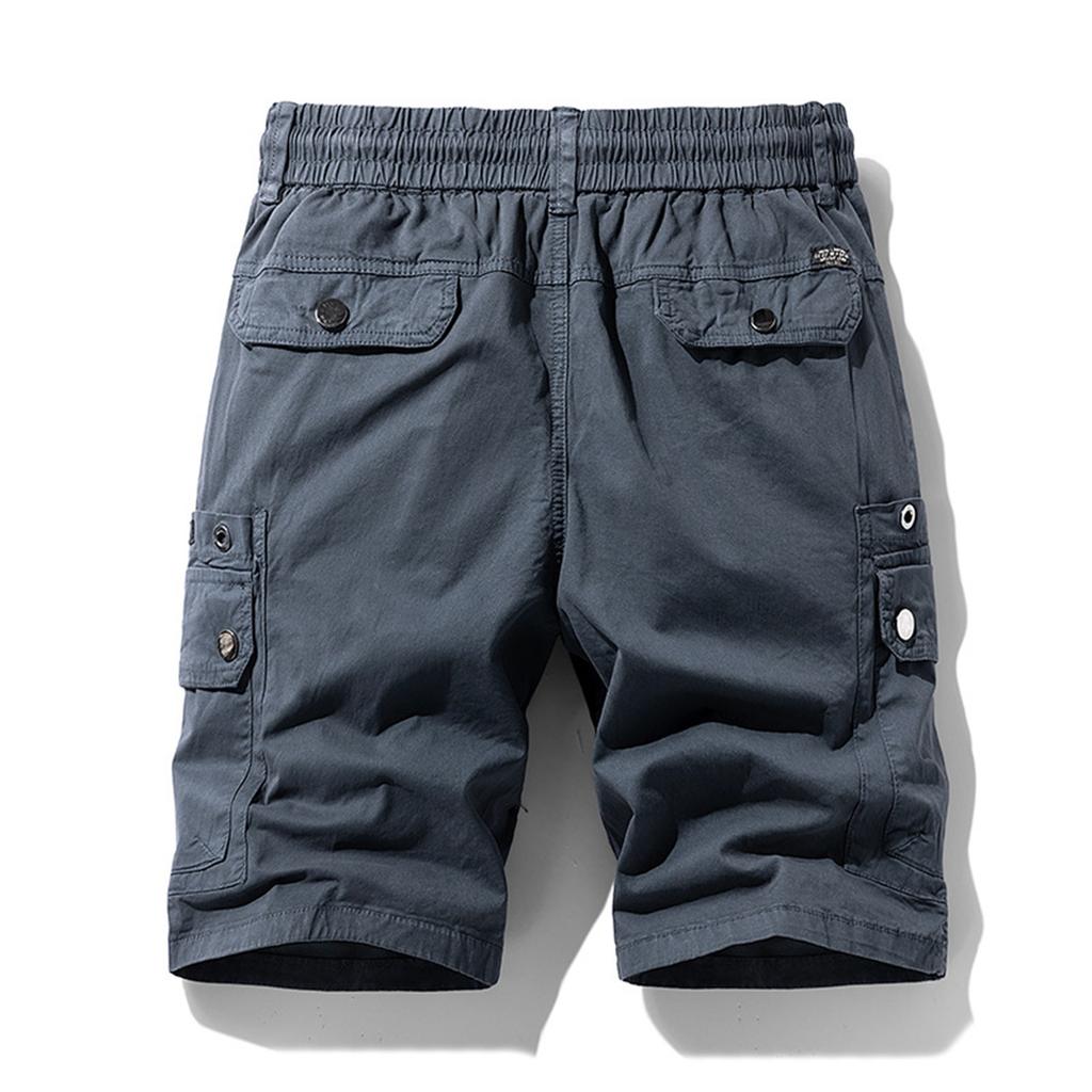 Men's Casual Color Outdoors Pocket Beach Work Trouser Cargo Shorts Pant
