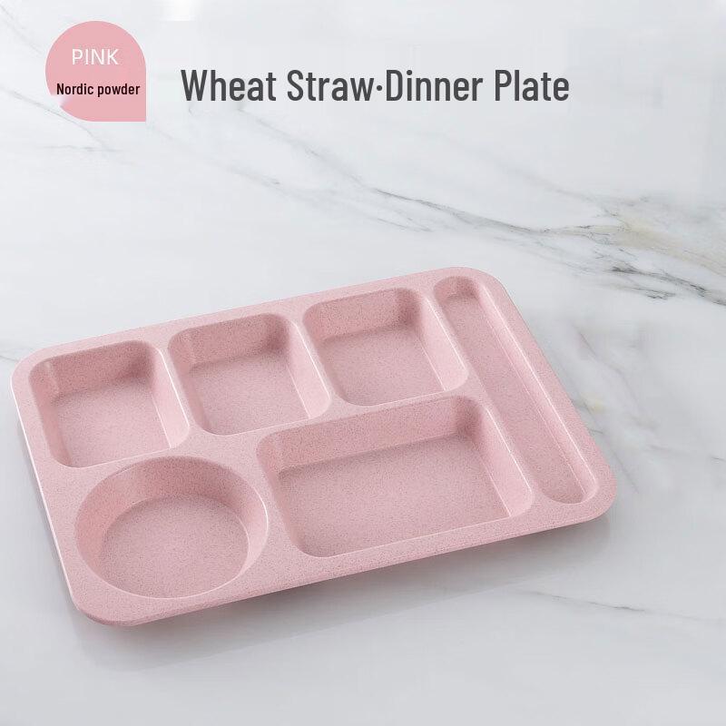 Wheat Straw Partitioned Dining Plate