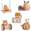 Pet Rabbit Guinea Pig Parrot Play Molar Wooden Supplies Combination Hamsters Rabbit Rat Toys Hamster Toys Set