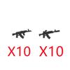 MOC Military Building Blocks Accessories Weapons Guns Special Forces Soldiers AKM Rocket Launchers Night Vision Toys Gifts X036